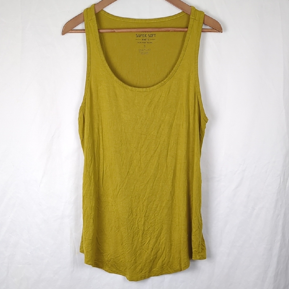TORRID Super Soft Knits Golden Yellow Jersey Tank Top